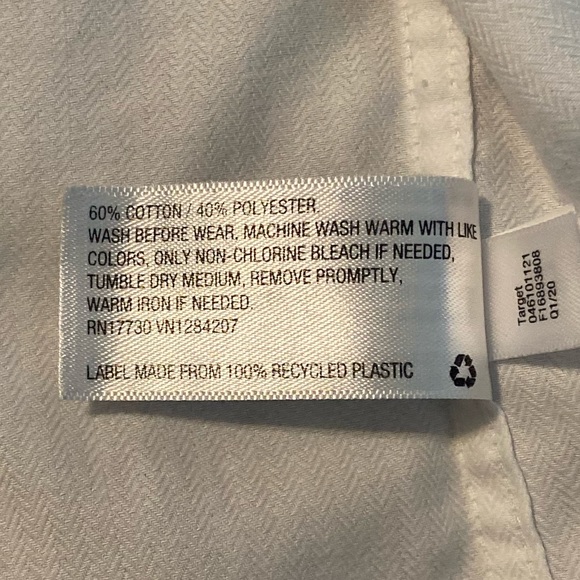 Cat and Jack kids white dress shirt - Picture 3 of 4